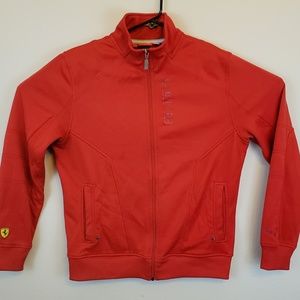 Puma Ferrari Red Track Top Jacket Zip Up